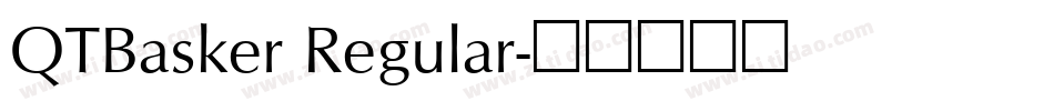 QTBasker Regular字体转换